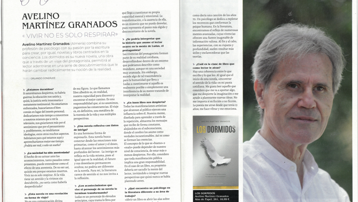 Qué leer – AVELINO MARTÍNEZ GRANADOS « VIVIR NO ES SOLO RESPIRAR»